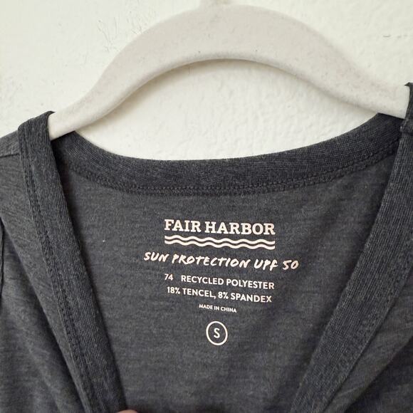 [Fair Harbor] Charcoal Gray The Seabreeze Crew Neck Tank Top Size Small S - Picture 10 of 11